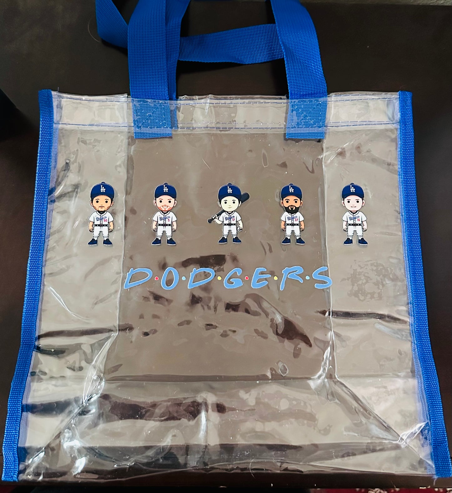 Dodgers Friends Clear Stadium Bag (Betts, Freeman, Ohtani, Hernandez, Smith)