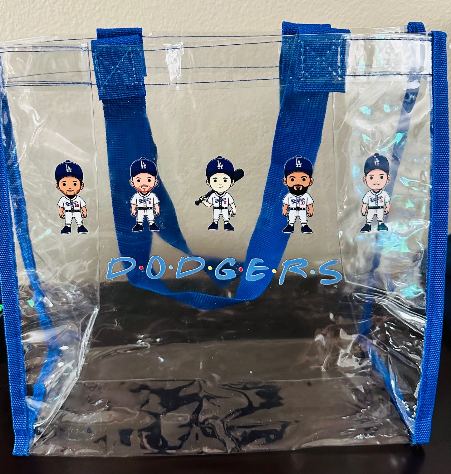 Dodgers Friends Clear Stadium Bag (Betts, Freeman, Ohtani, Hernandez, Smith)