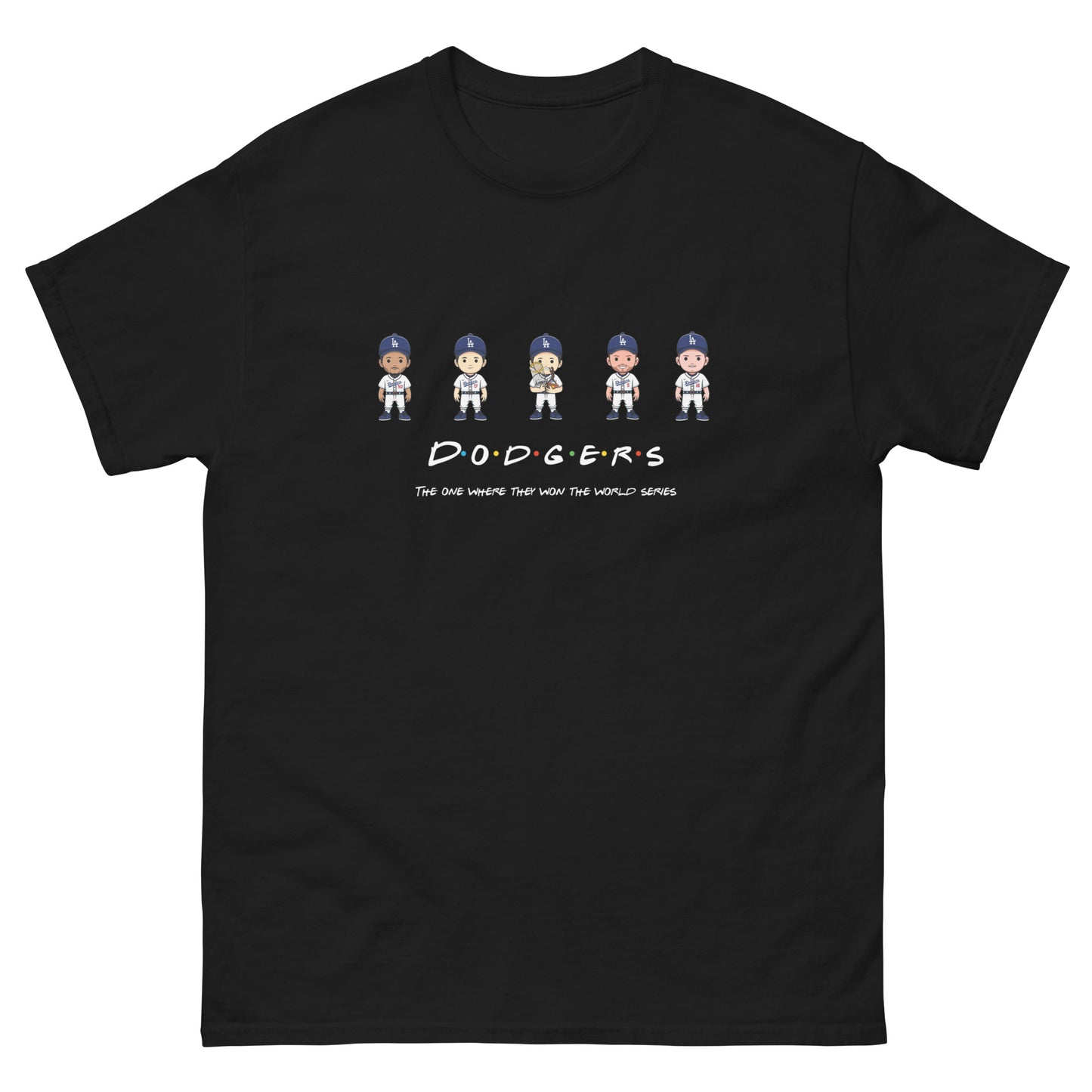 Dodgers Friends World Series Version Shirt (Betts, Ohtani, Yamamoto, Freeman, Smith)