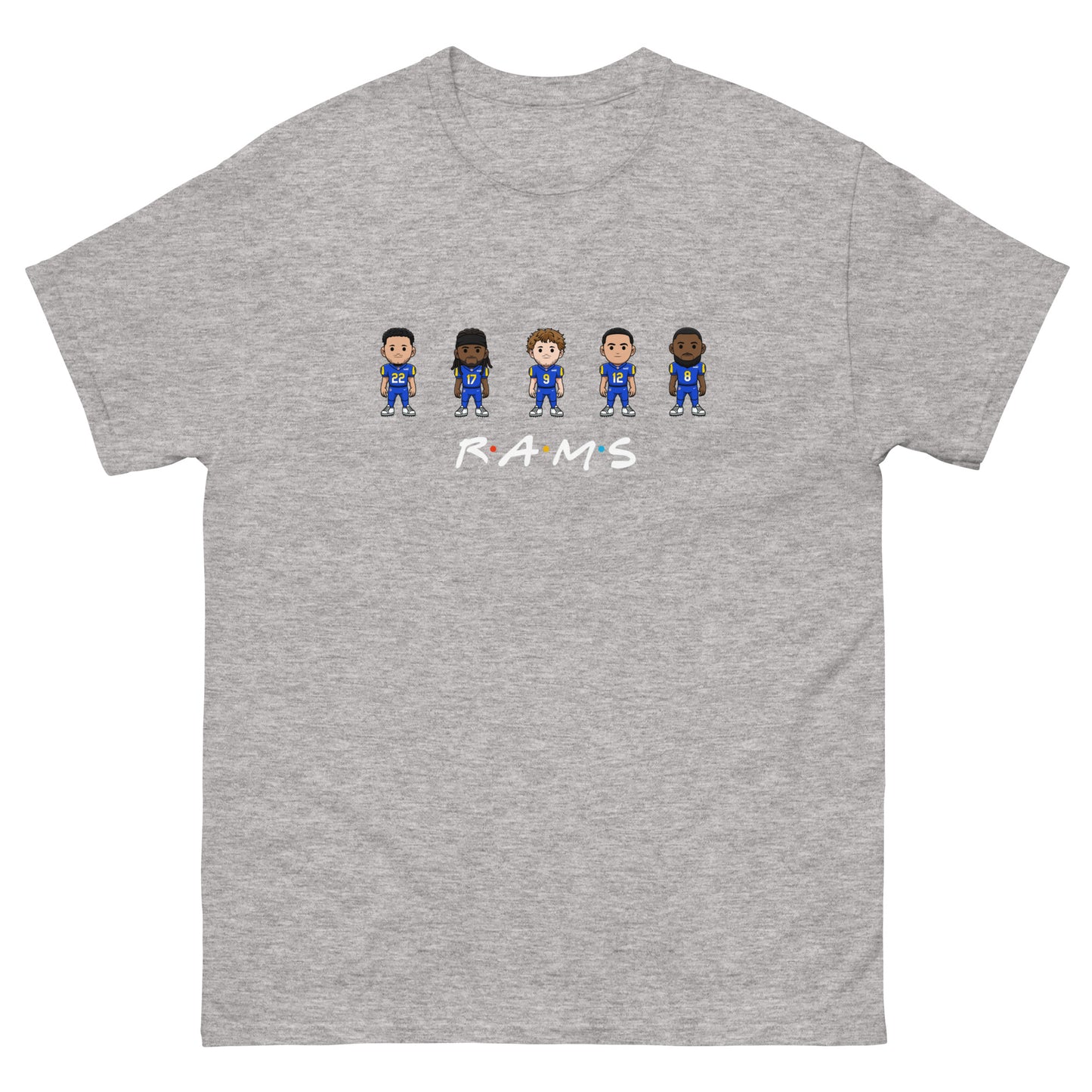 Rams Friends Shirt (Blake Corrum, Davante Adams, Matthew Stafford, Puka Nucua, and Jared Verse)