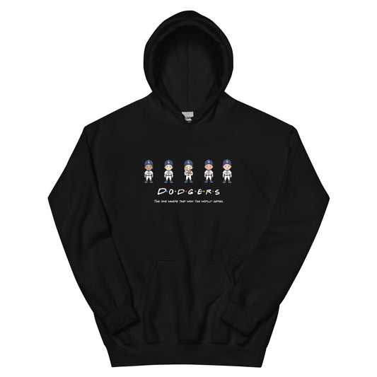 Dodgers Friends World Series Version Hoodie (Betts, Ohtani, Yamamoto, Freeman, Smith)