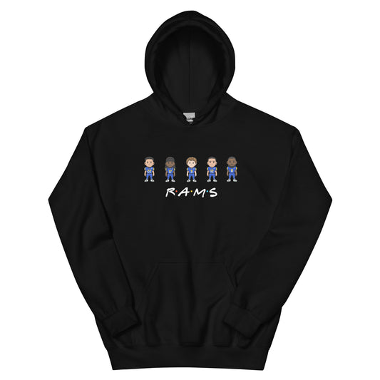 Rams Friends Hoodie (Blake Corrum, Davante Adam, Matthew Stafford, Puka Nucua, and Jared Verse)